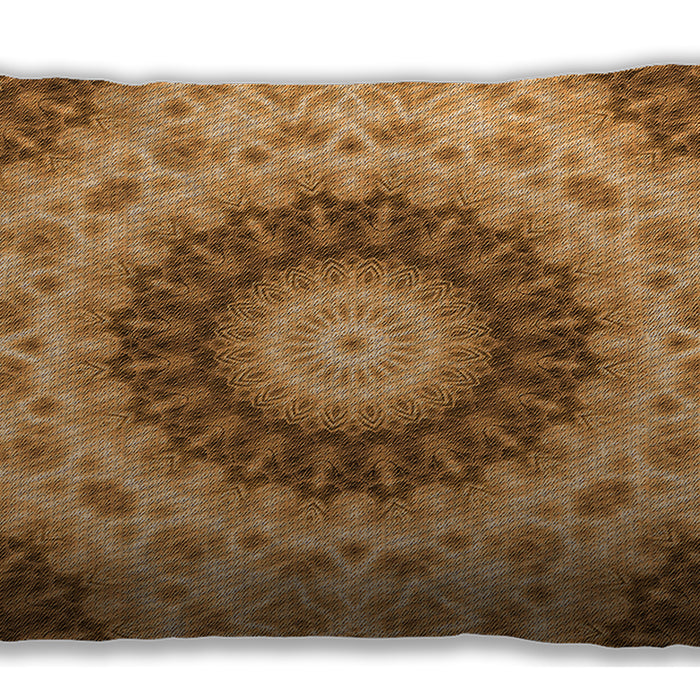 Patterned Rectangular Orange Lumbar Throw Pillow, 13 inch by 19 inch, lbpat1394org