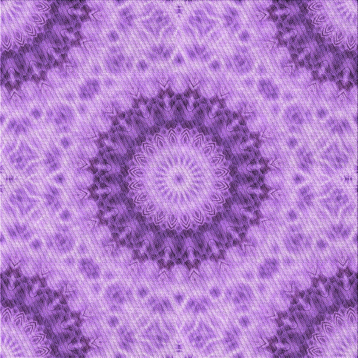 Round Patterned Violet Purple Rug, pat1394pur