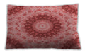 Patterned Rectangular Ruby Red Lumbar Throw Pillow, 13 inch by 19 inch, lbpat1394rd