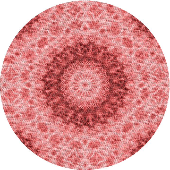 Square Patterned Ruby Red Rug, pat1394rd