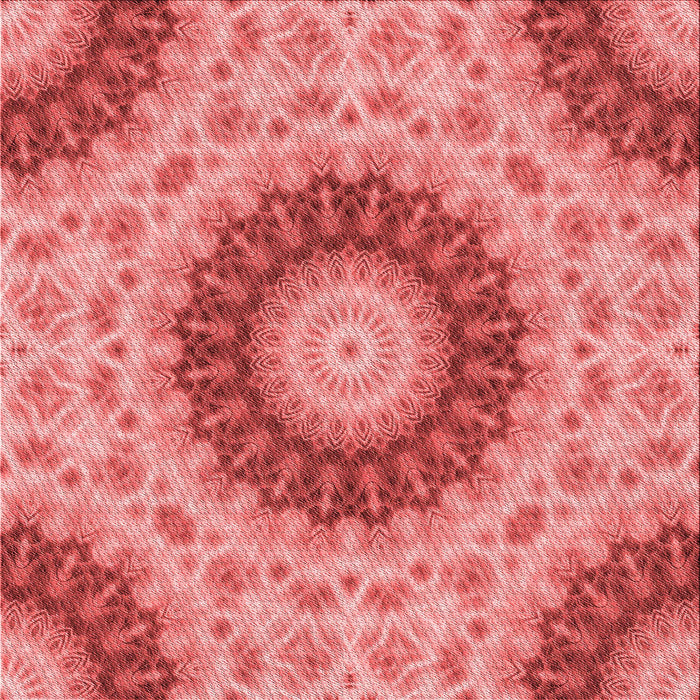 Round Patterned Ruby Red Rug, pat1394rd