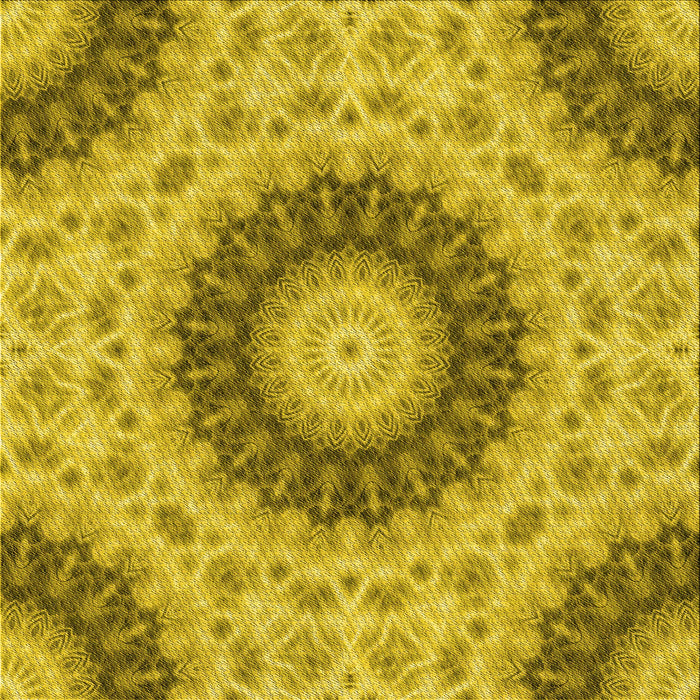 Round Patterned Dark Golden Brown Rug, pat1394yw
