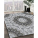 Machine Washable Transitional Ash Gray Rug in a Family Room, wshpat1394