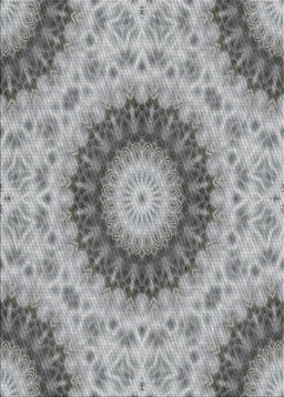 Patterned Ash Gray Novelty Rug, pat1394