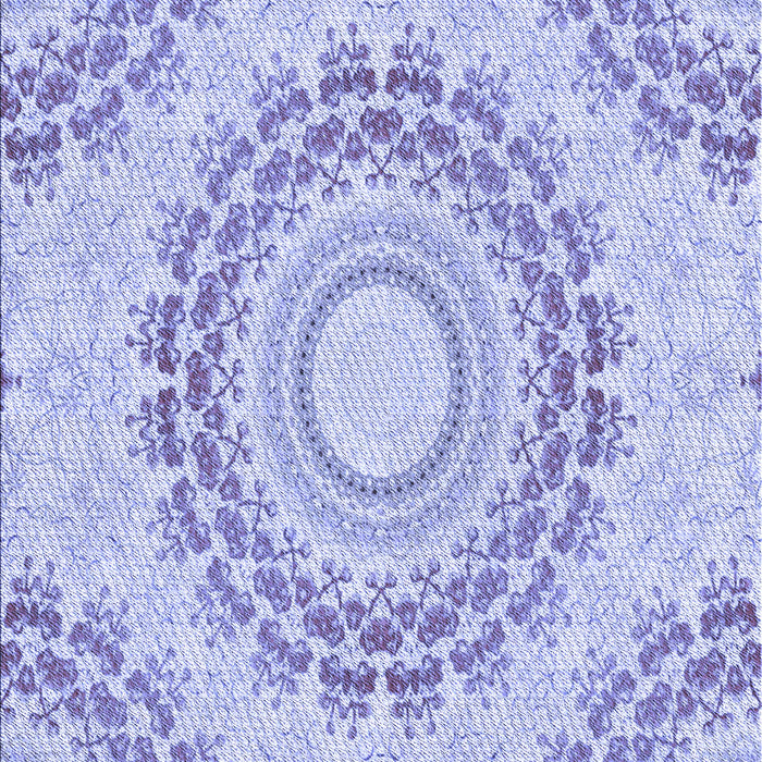 Patterned Blue Rug, pat1395blu