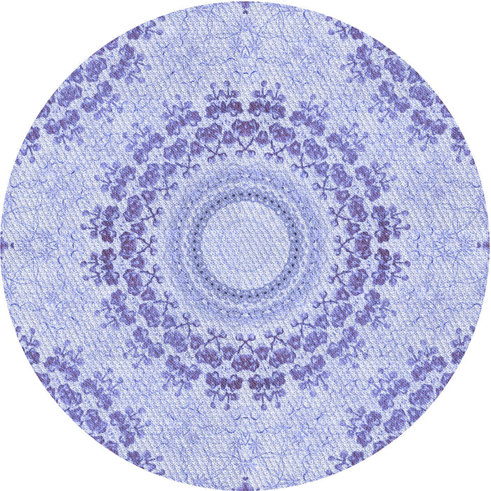 Square Patterned Blue Rug, pat1395blu