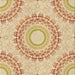 Round Patterned Orange Rug, pat1395brn