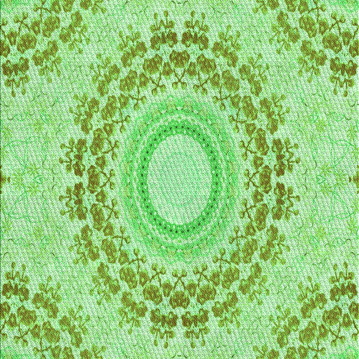 Machine Washable Transitional Jade Green Rug, wshpat1395grn