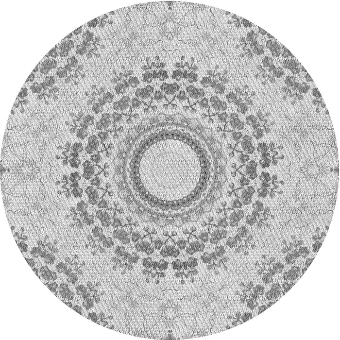 Square Machine Washable Transitional Gunmetal Gray Rug in a Living Room, wshpat1395gry