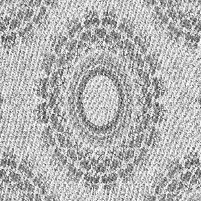 Patterned Gunmetal Gray Rug, pat1395gry