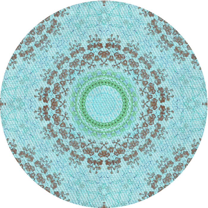 Square Machine Washable Transitional Blue Rug in a Living Room, wshpat1395lblu