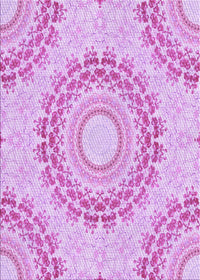 Machine Washable Transitional Blossom Pink Rug, wshpat1395pur