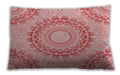 Patterned Rectangular Red Lumbar Throw Pillow, 13 inch by 19 inch, lbpat1395rd