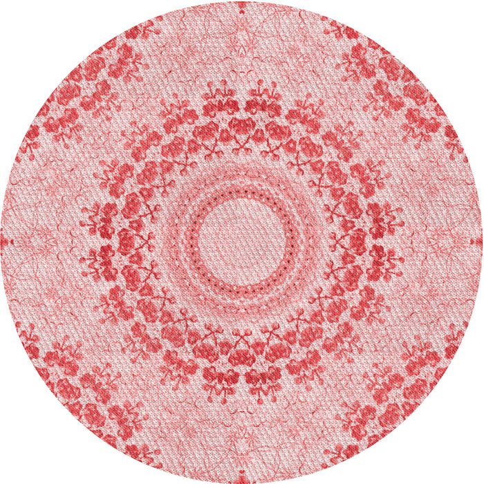 Square Patterned Red Rug, pat1395rd