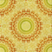 Round Machine Washable Transitional Bold Yellow Rug, wshpat1395yw