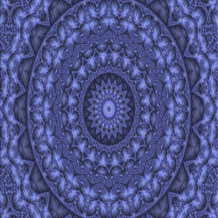 Patterned Denim Dark Blue Rug, pat1396blu