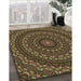 Machine Washable Transitional Bakers Brown Rug in a Family Room, wshpat1396brn