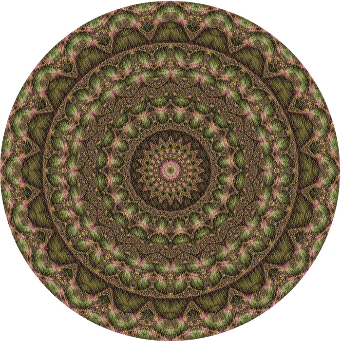 Square Patterned Bakers Brown Rug, pat1396brn