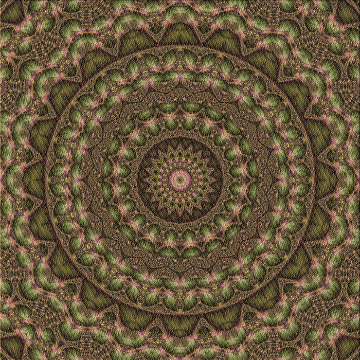 Round Patterned Bakers Brown Rug, pat1396brn