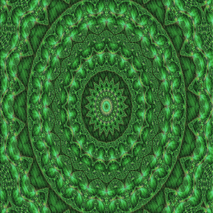 Patterned Deep Emerald Green Rug, pat1396grn