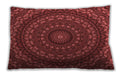Patterned Rectangular Tomato Red Lumbar Throw Pillow, 13 inch by 19 inch, lbpat1396rd