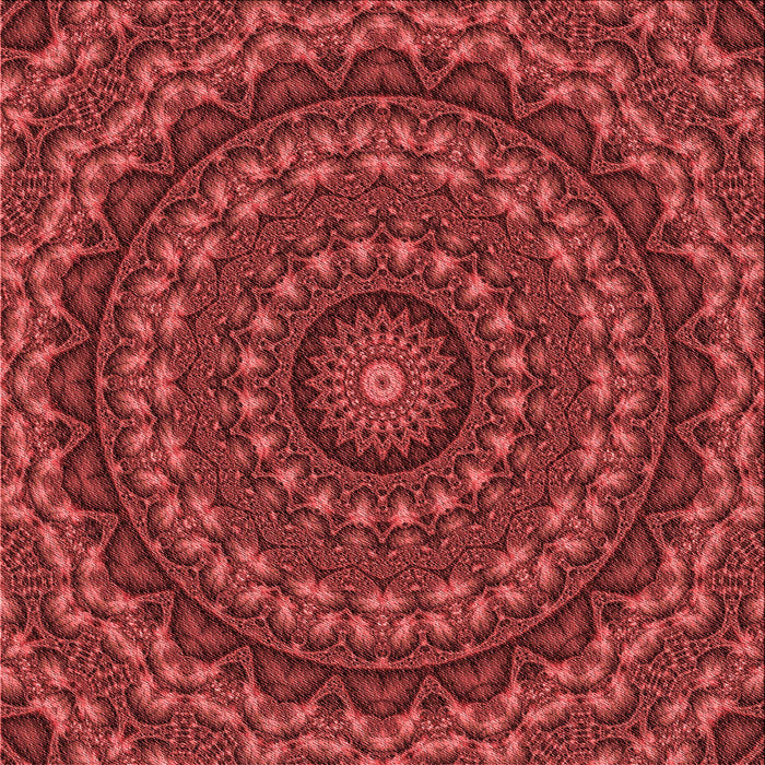 Round Machine Washable Transitional Tomato Red Rug, wshpat1396rd