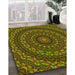 Patterned Bakers Brown Rug in Family Room, pat1396yw