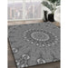 Machine Washable Transitional Grey Gray Rug in a Family Room, wshpat1397gry