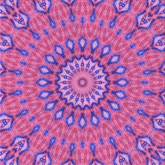 Round Machine Washable Transitional Purple Rug, wshpat1397pur