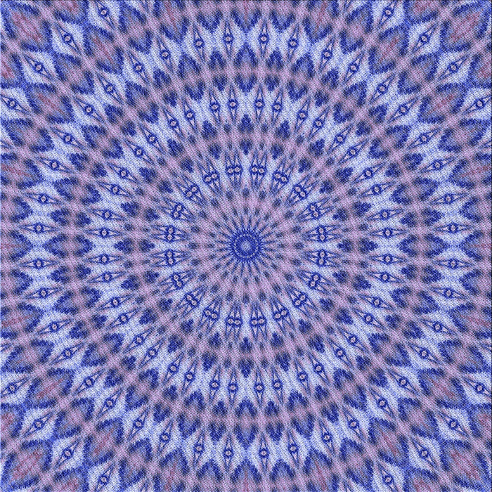 Round Patterned Purple Mimosa Purple Rug, pat1398blu