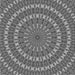 Round Patterned Gunmetal Gray Rug, pat1398gry