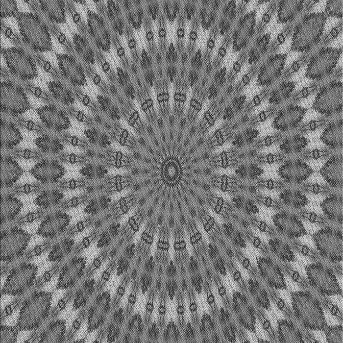 Patterned Gunmetal Gray Rug, pat1398gry