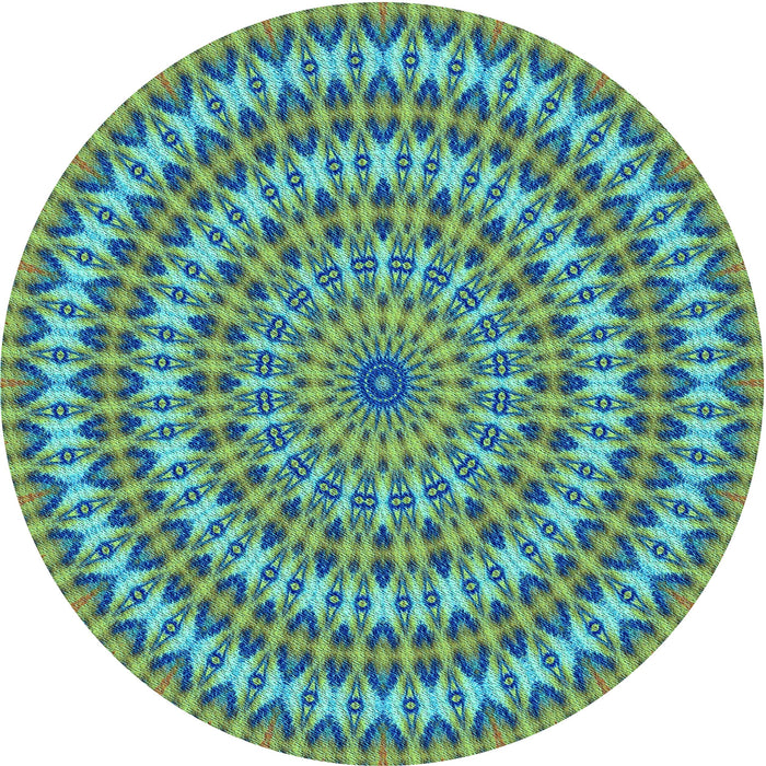 Square Machine Washable Transitional Lime Mint Green Rug in a Living Room, wshpat1398lblu