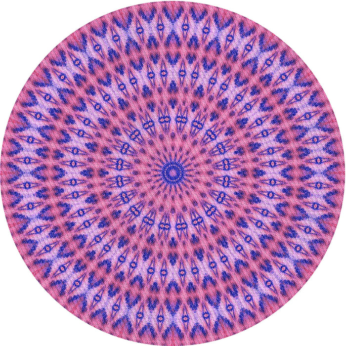 Square Patterned Purple Rug, pat1398pur