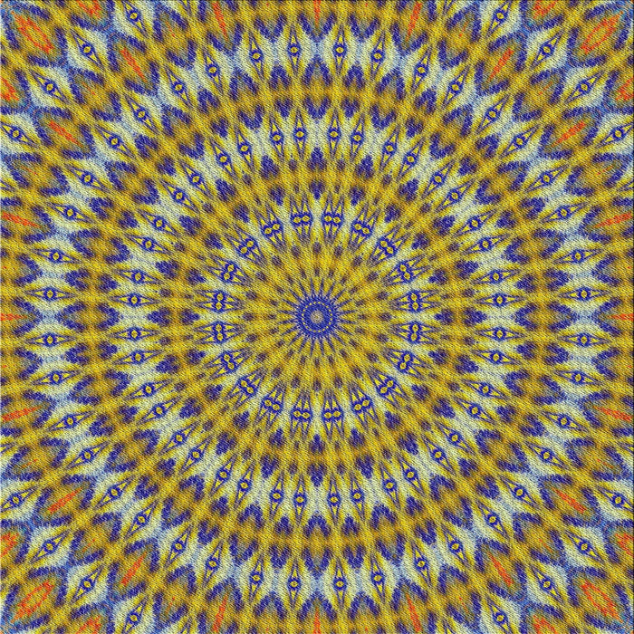 Square Patterned Metallic Gold Novelty Rug, pat1398