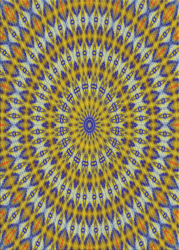 Patterned Metallic Gold Novelty Rug, pat1398