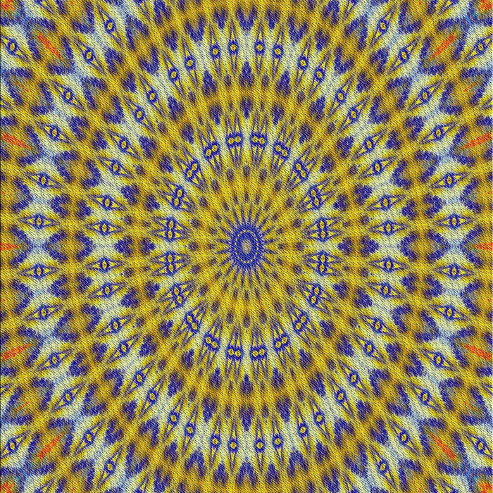 Patterned Metallic Gold Novelty Rug, pat1398