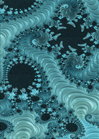 Machine Washable Transitional Dark Turquoise Green Rug, wshpat1399lblu