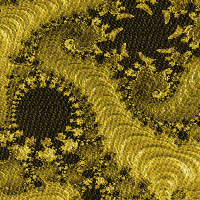 Patterned Orange Gold Rug, pat1399yw