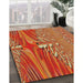 Machine Washable Transitional Orange Rug in a Family Room, wshpat139