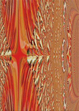 Patterned Orange Novelty Rug, pat139