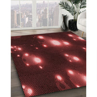 Patterned Red Rug, pat14rd