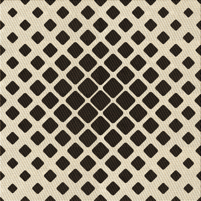 Round Patterned Milk Chocolate Brown Rug, pat140brn