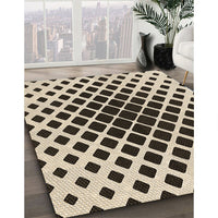 Patterned Milk Chocolate Brown Rug, pat140brn