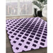 Patterned Blossom Pink Rug in Family Room, pat140pur