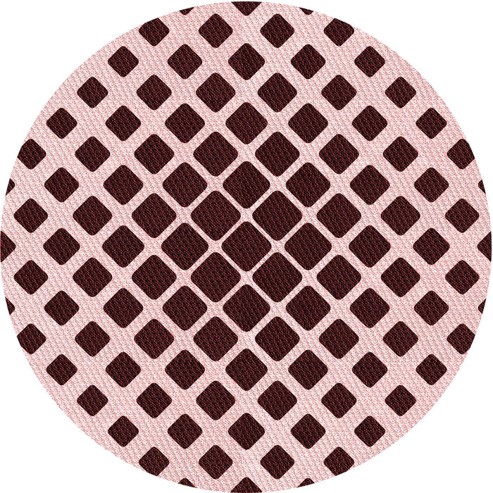 Square Patterned Pink Rug, pat140rd
