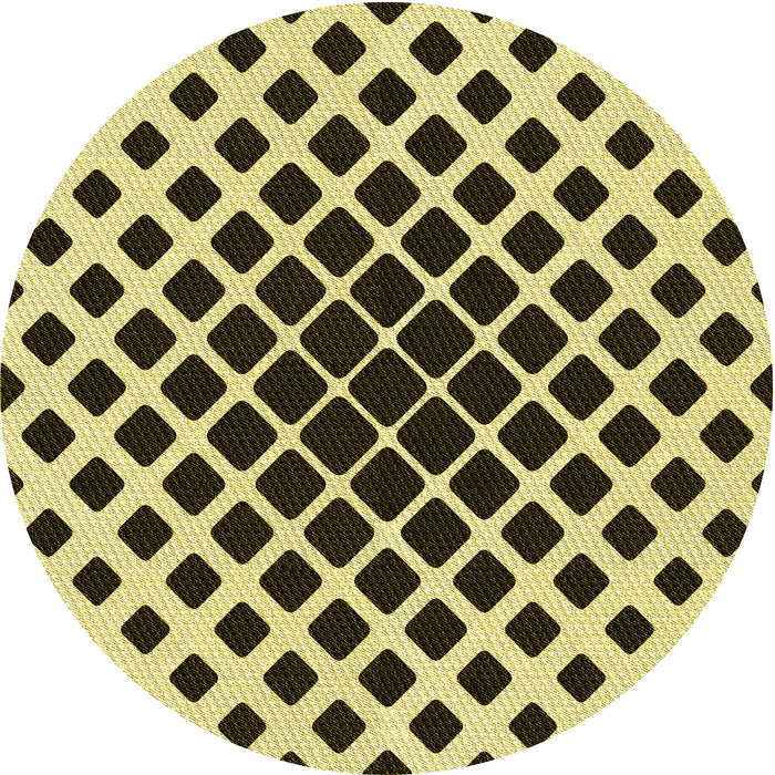 Square Patterned Bakers Brown Rug, pat140yw