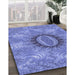 Patterned Denim Blue Rug in Family Room, pat1400blu