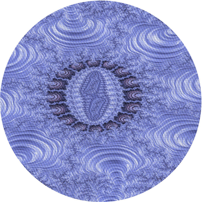 Square Patterned Denim Blue Rug, pat1400blu