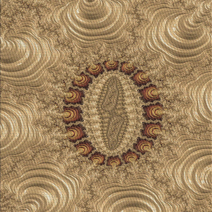 Patterned Orange Rug, pat1400brn
